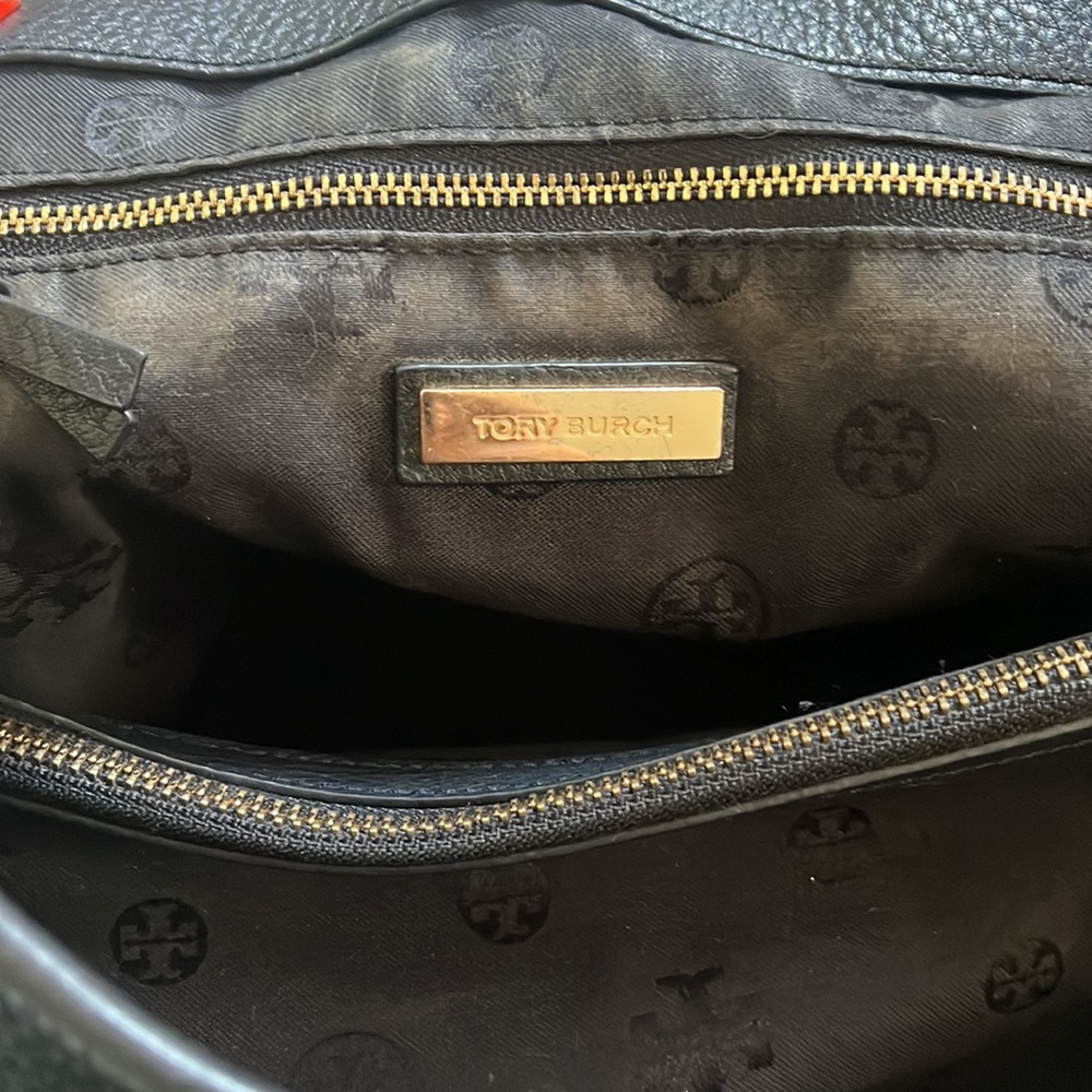 Tory Burch Black Leather Tote - Picture 4 of 4